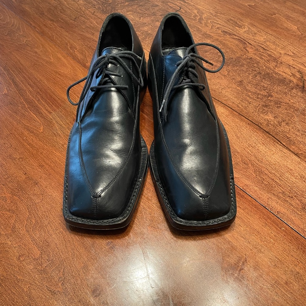 Aketohn men’s lace up black Vero Cuoio shoes - size 40 US 7